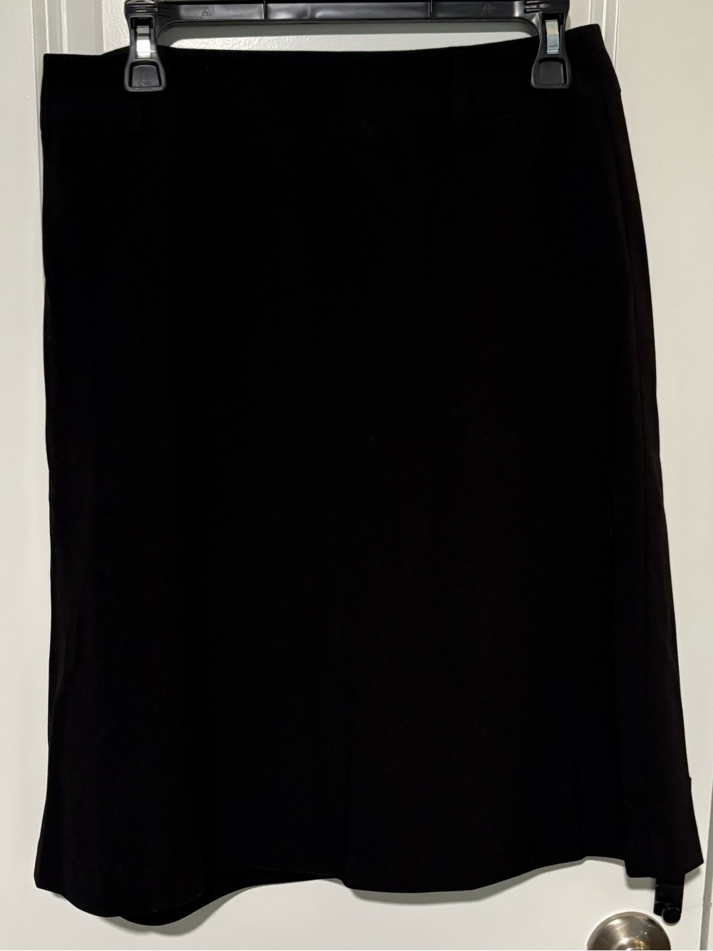 First Option Black A-Line Skirt Size 8